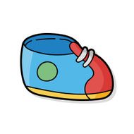baby shoes doodle