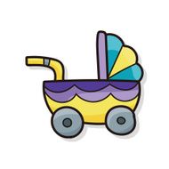 Baby carriages doodle N3