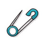 safety pin doodle