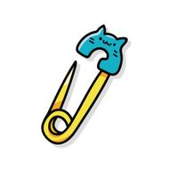 safety pin doodle N2
