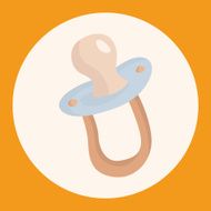 Baby pacifiers theme elements N6