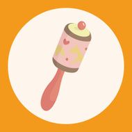 Baby rattle theme elements N14