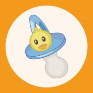 Baby pacifiers theme elements N8