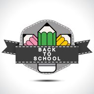 Back to School Sign with Pencil