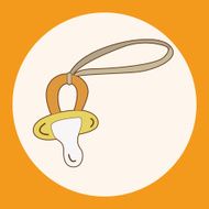 Baby pacifiers theme elements N9
