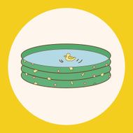 baby swimming pool theme elements
