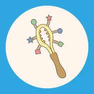 baby toy rattle theme elements N6