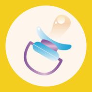 Baby pacifiers theme elements N10