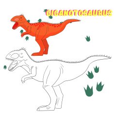 Educational game coloring book dinosaur vector N6