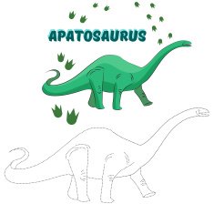 Educational game connect dots to draw dinosaur N8