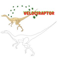 Educational game connect the dots to draw dinosaur N6