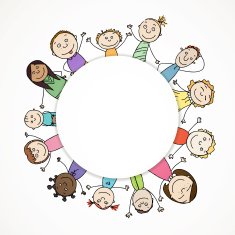 Vector Background With Children N2