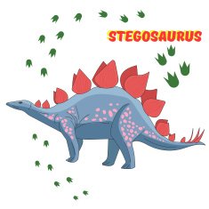 Cartoon dinosaur vector illustration N10