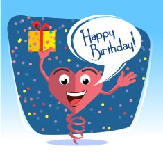 Happy birthday card jumps 2