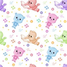 Teddy bears seamless N2