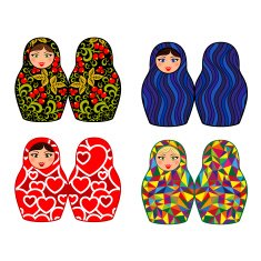 Russian dolls - matryoshka set