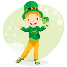 Teenage Boy Celebrating St Patrick's Day