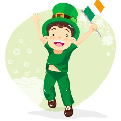 Teenage Boy Celebrating St Patrick's Day N2
