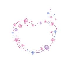 Concept heart with dandelion Vector