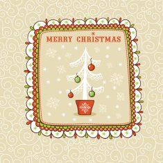 Christmas card with textbox N4