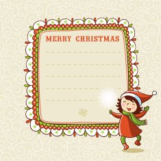 Christmas card with textbox N5