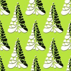 Christmas seamless pattern with trees on a green background N2