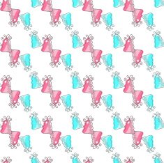 Christmas seamless pattern with decorations N6