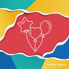 balloon line icon N4