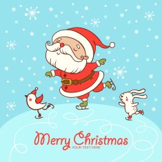 Christmas card with textbox N9