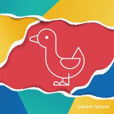duck line icon