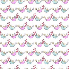 Seamless background with birds in love N2