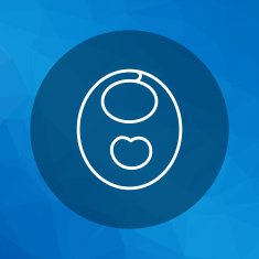 Baby bib icon