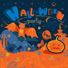Halloween greeting card N3