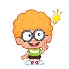 Nerd boy creative idea