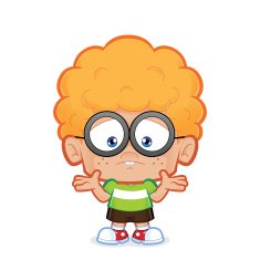 Confused nerd boy