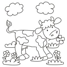 cow coloring book