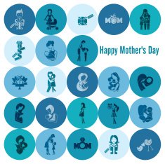 Happy Mothers Day Icons N58