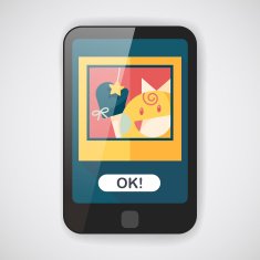 newborn photo flat icon with long shadow eps10