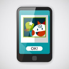 newborn photo flat icon with long shadow eps10 N4