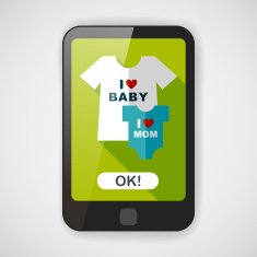 family clothes flat icon with long shadow EPS 10 N5