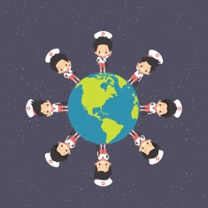 Asian Boys Around Earth