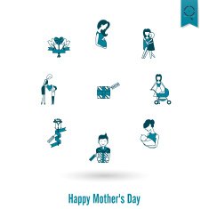 Happy Mothers Day Icons N65