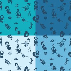 Mothers Day Seamless Pattern N5