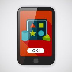 educational toy flat icon with long shadow N2