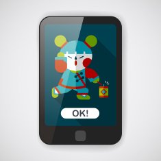 Chinese New Year flat icon with long shadow N12