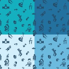 Mothers Day Seamless Pattern N6
