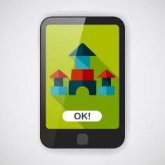 brick house flat icon with long shadow N11