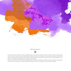 Vector watercolor template N27