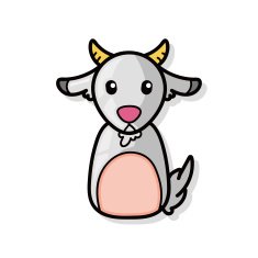 Chinese Zodiac goat doodle N2