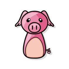 Chinese Zodiac pig doodle N2